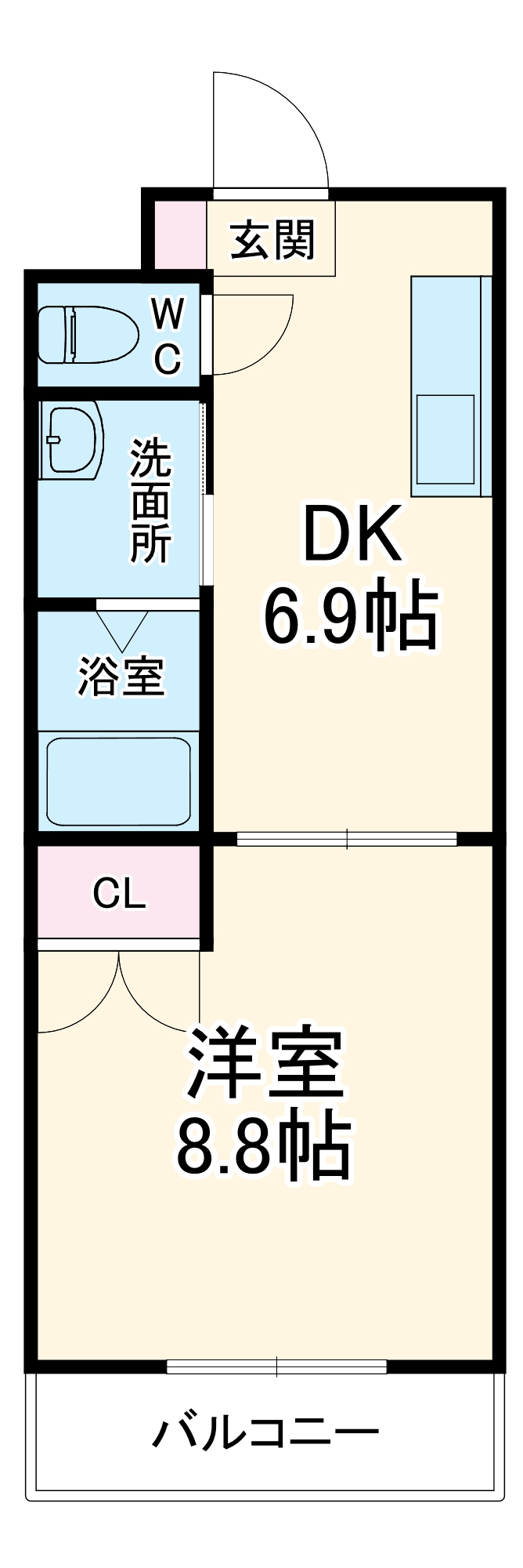 大福マンション薬円台の間取り