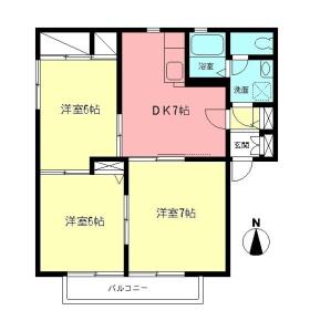 エクシード湘南Bの間取り