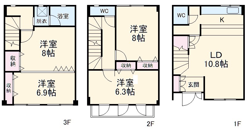 ヴィクトリアマンション千代田橋の間取り