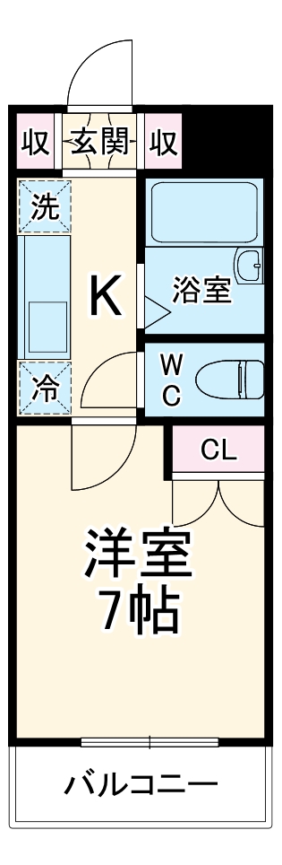 レジディア浦安の間取り