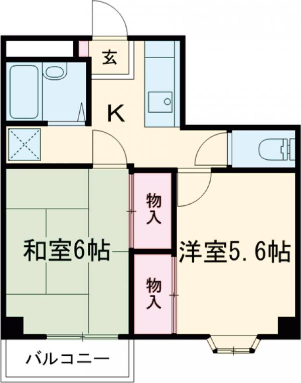 丸忠レジデンス・402号室の間取り