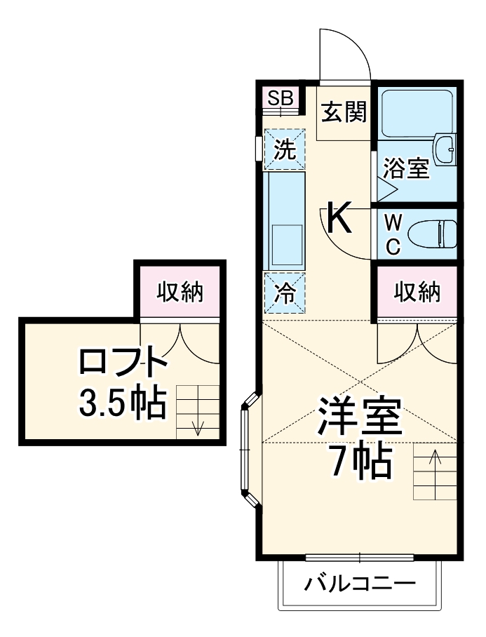 ロックウェル実籾の間取り