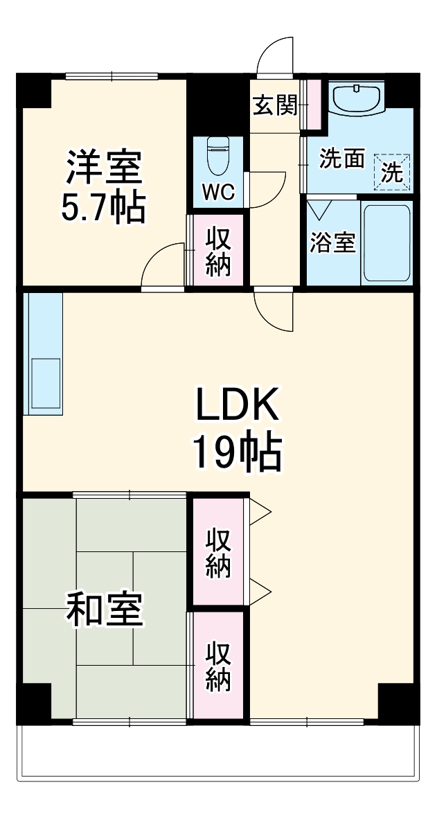 ヒルズ平和ヶ丘の間取り