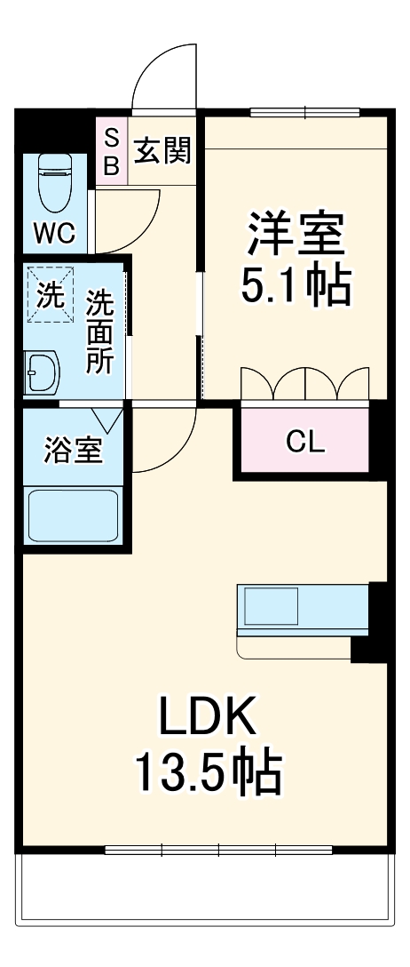 フローレンス東寺尾の間取り