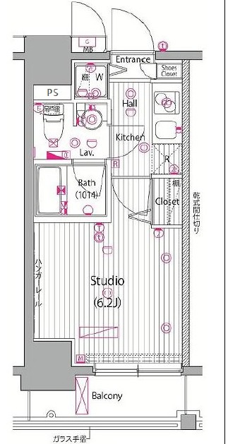 ガーラ・ヴィスタ横濱西口の間取り