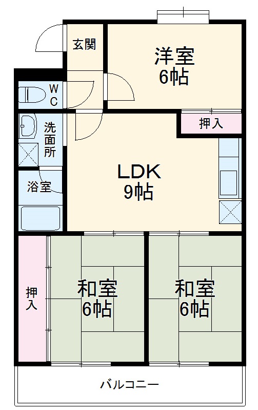 メルローズ2号館の間取り