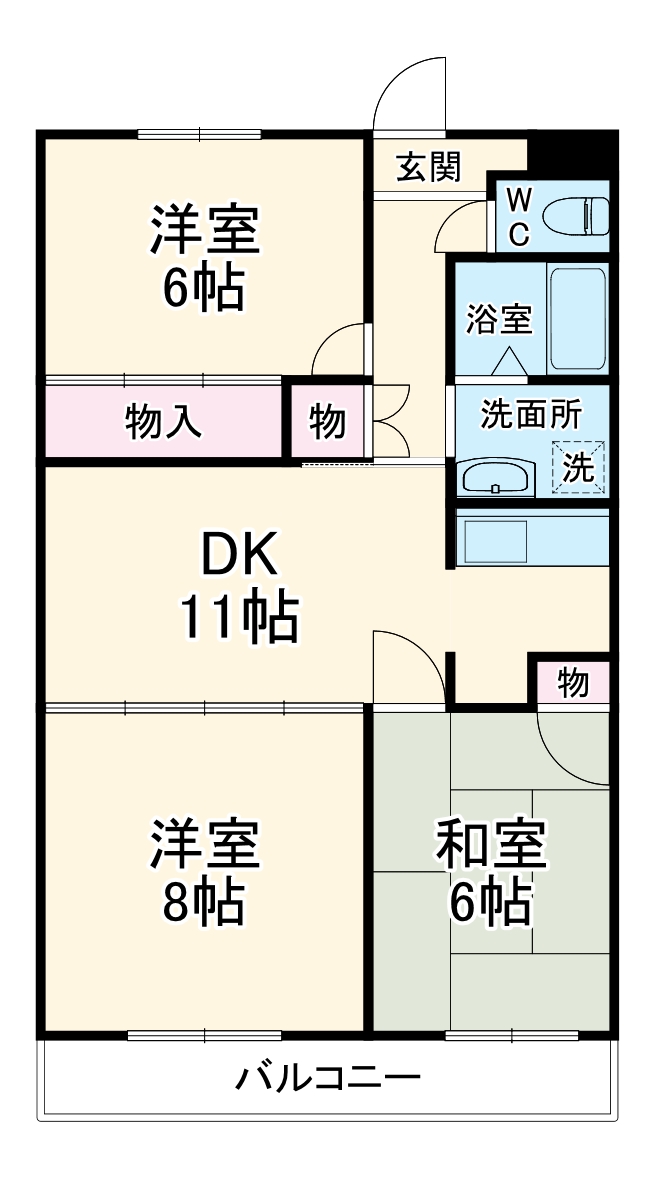 ヴィラ長湫の間取り
