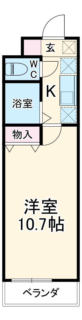 ミリアビタ実籾Aの間取り
