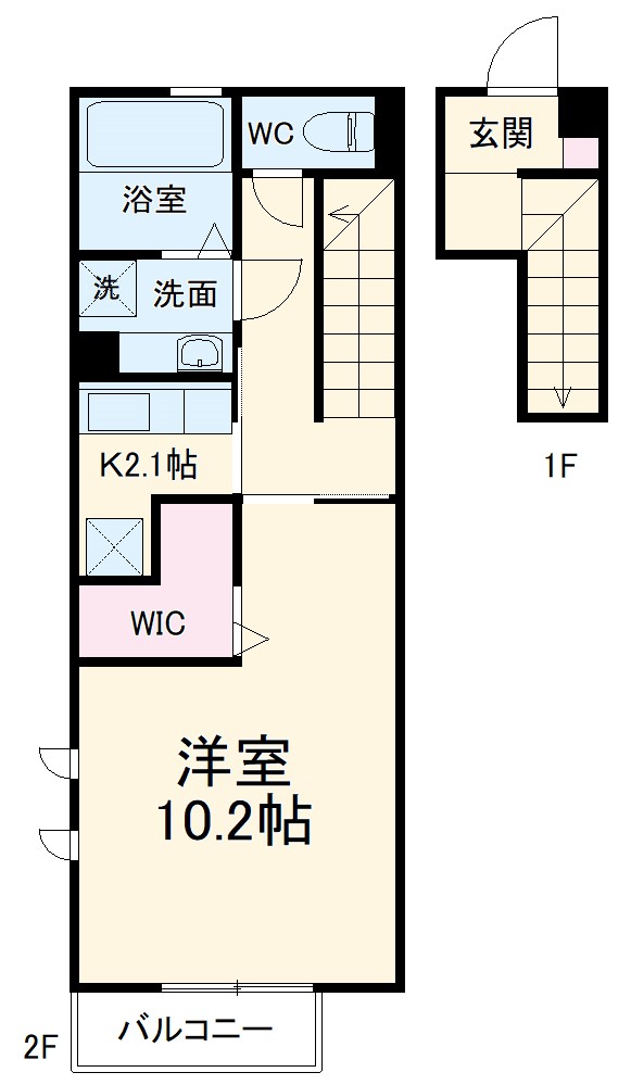 D-room wingの間取り