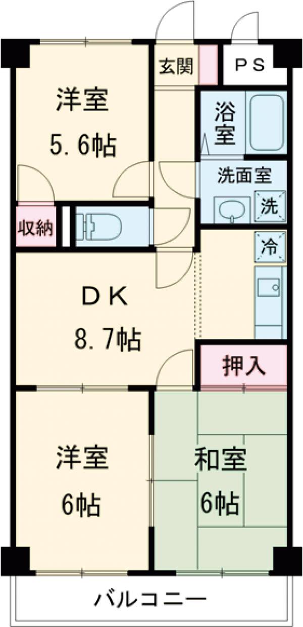 シティパル瑞江の間取り