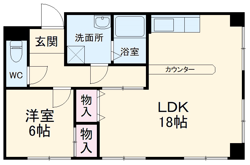 第2ブルーサンテ横地の間取り
