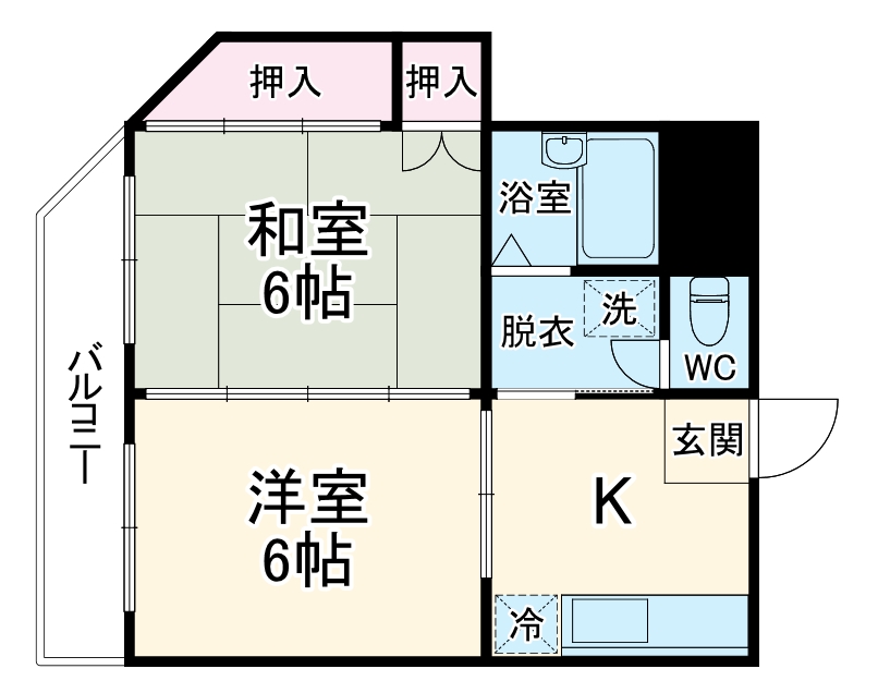 エステカーサ藤沢本町の間取り
