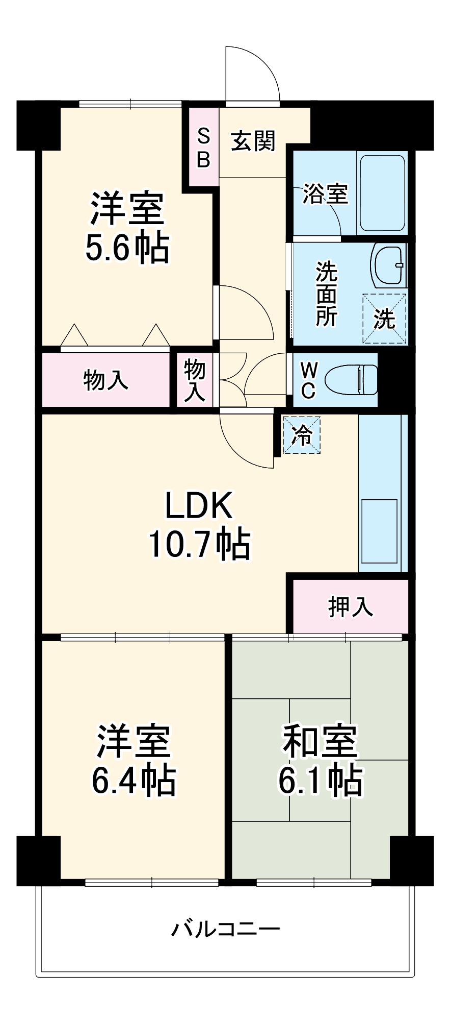 レジデンス雅鷺の間取り