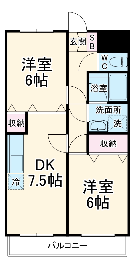 ラフィーヌ・有川壱番館の間取り