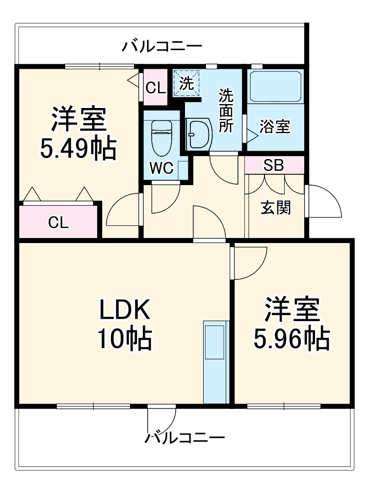 サンサシオンの間取り