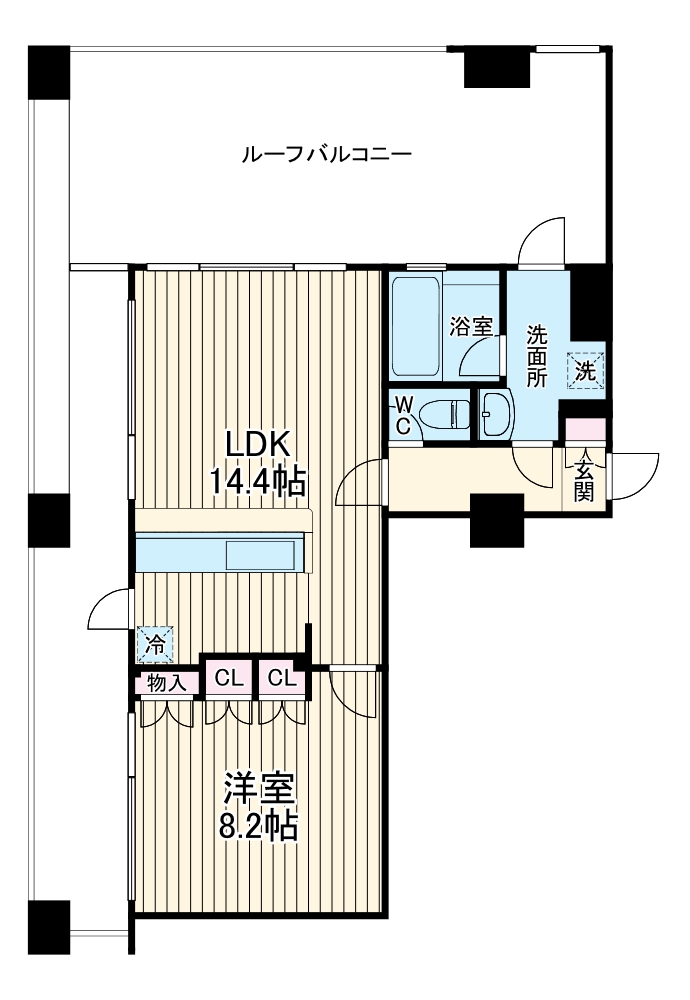 ヴィルヌーブの間取り