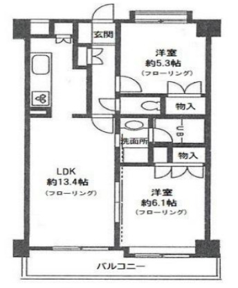 サンパティークの間取り