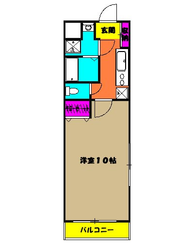 カーサノザキⅦの間取り