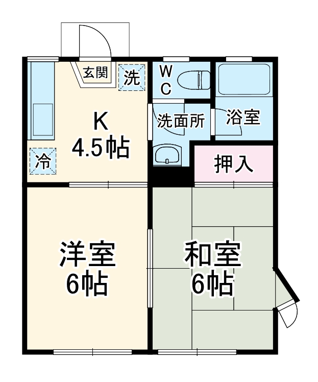 レコルト湘南台の間取り