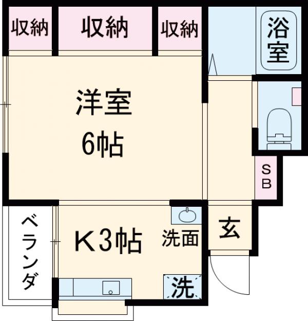コーポさくら2の間取り