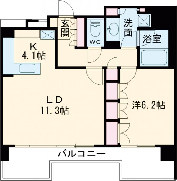サンフル芝浦キャナルオーパスの間取り