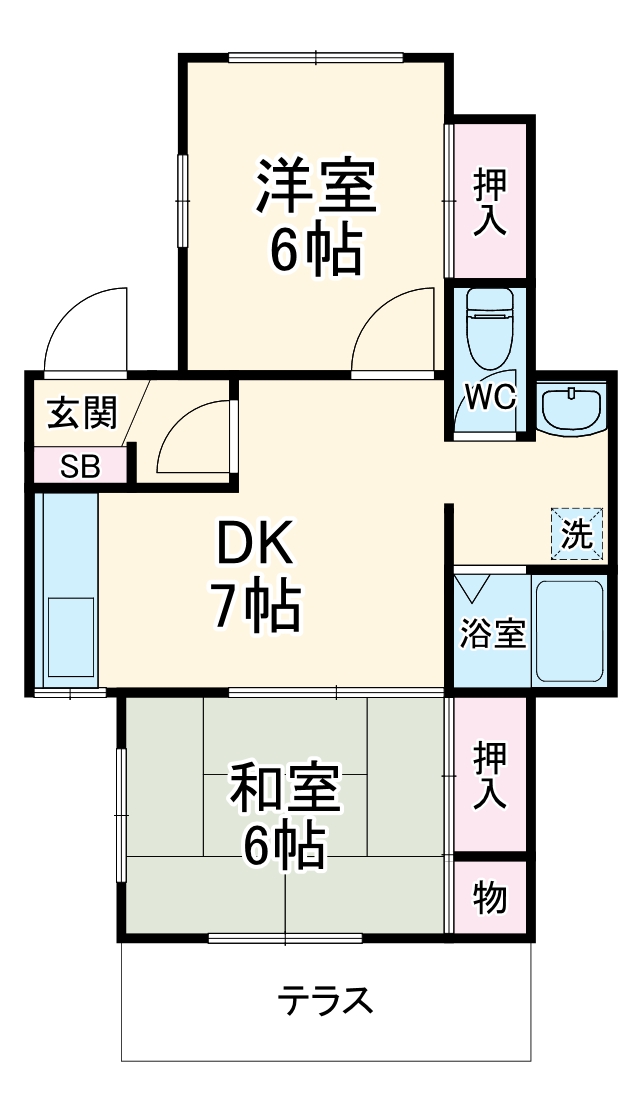 ウッディーハイツの間取り
