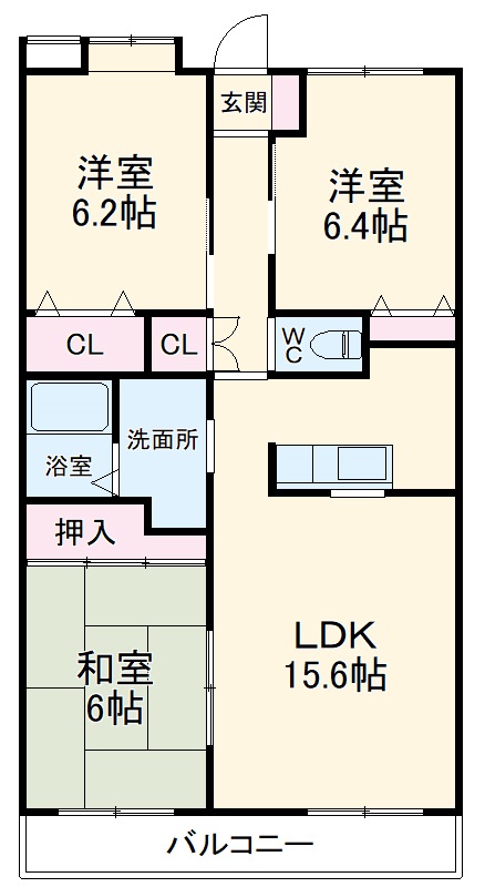 ハイビジョンの間取り