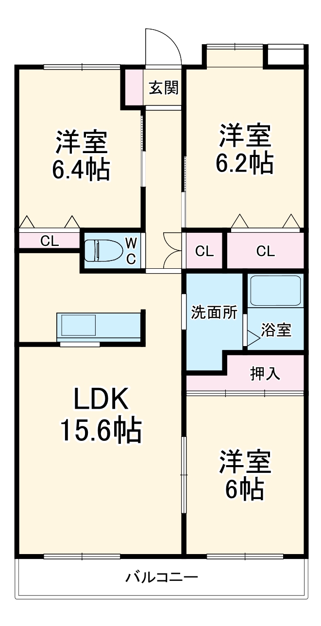 ハイビジョンの間取り