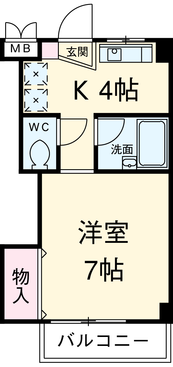 ミラ上星川の間取り