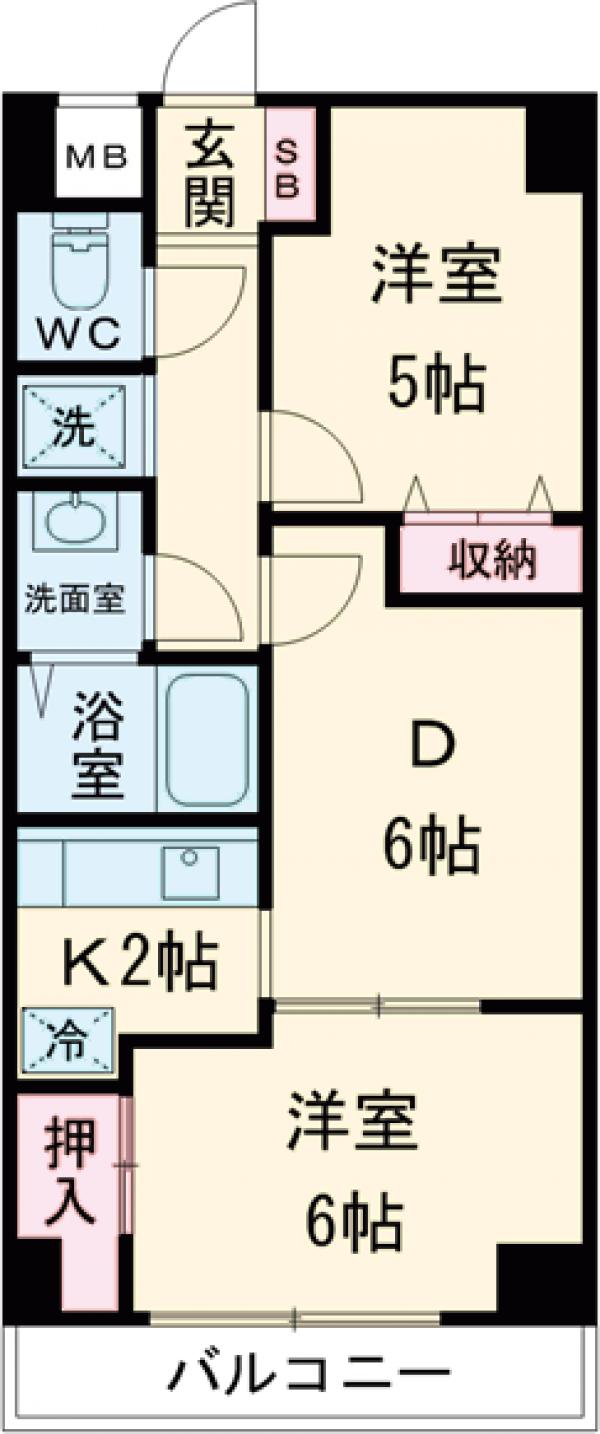 レジデンス浜田山の間取り