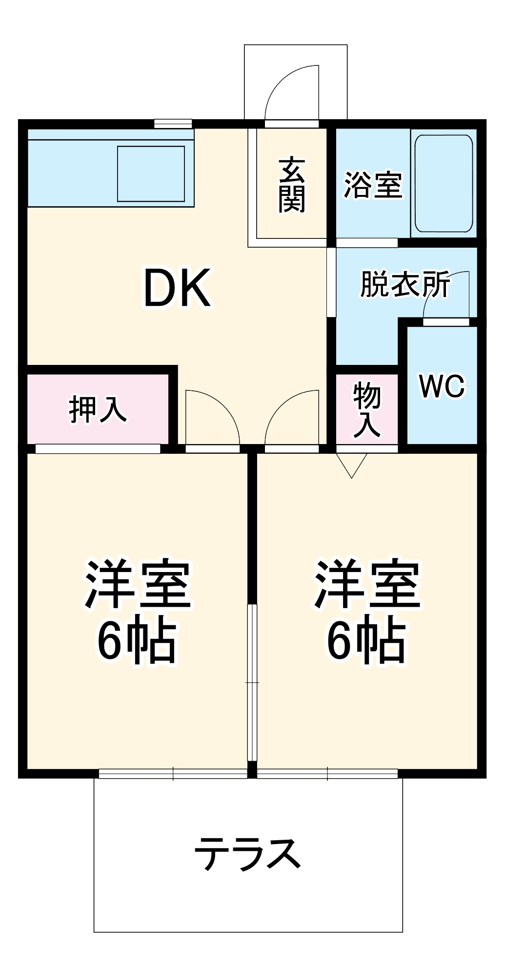 テラス綾瀬の間取り