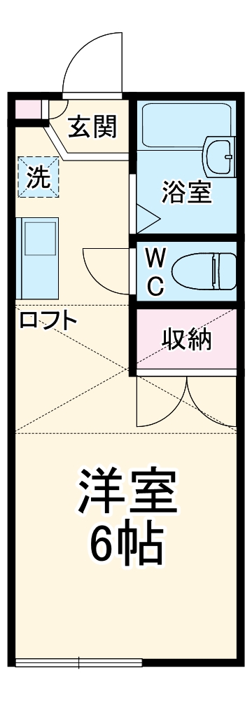 リュエル高倉の間取り