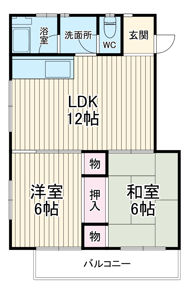 若草ハイツの間取り