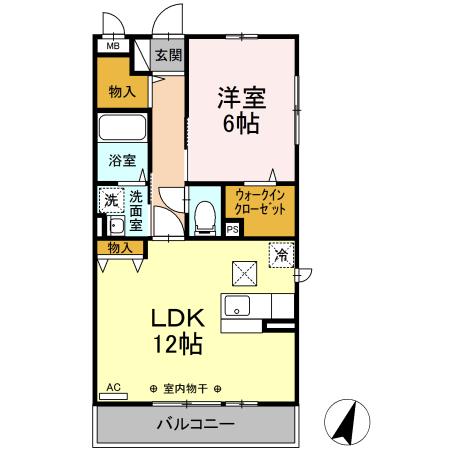 クレール湘南台Ⅱの間取り