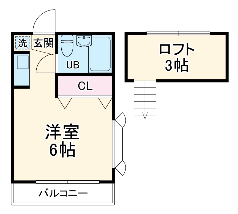 ハイムアライBの間取り