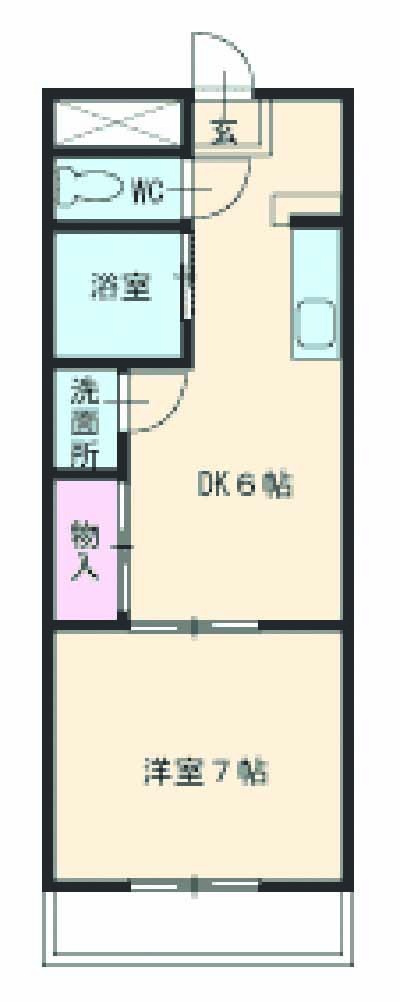 第二沢瀉ハイツの間取り
