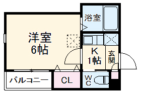 スカイヴィラ東白楽の間取り