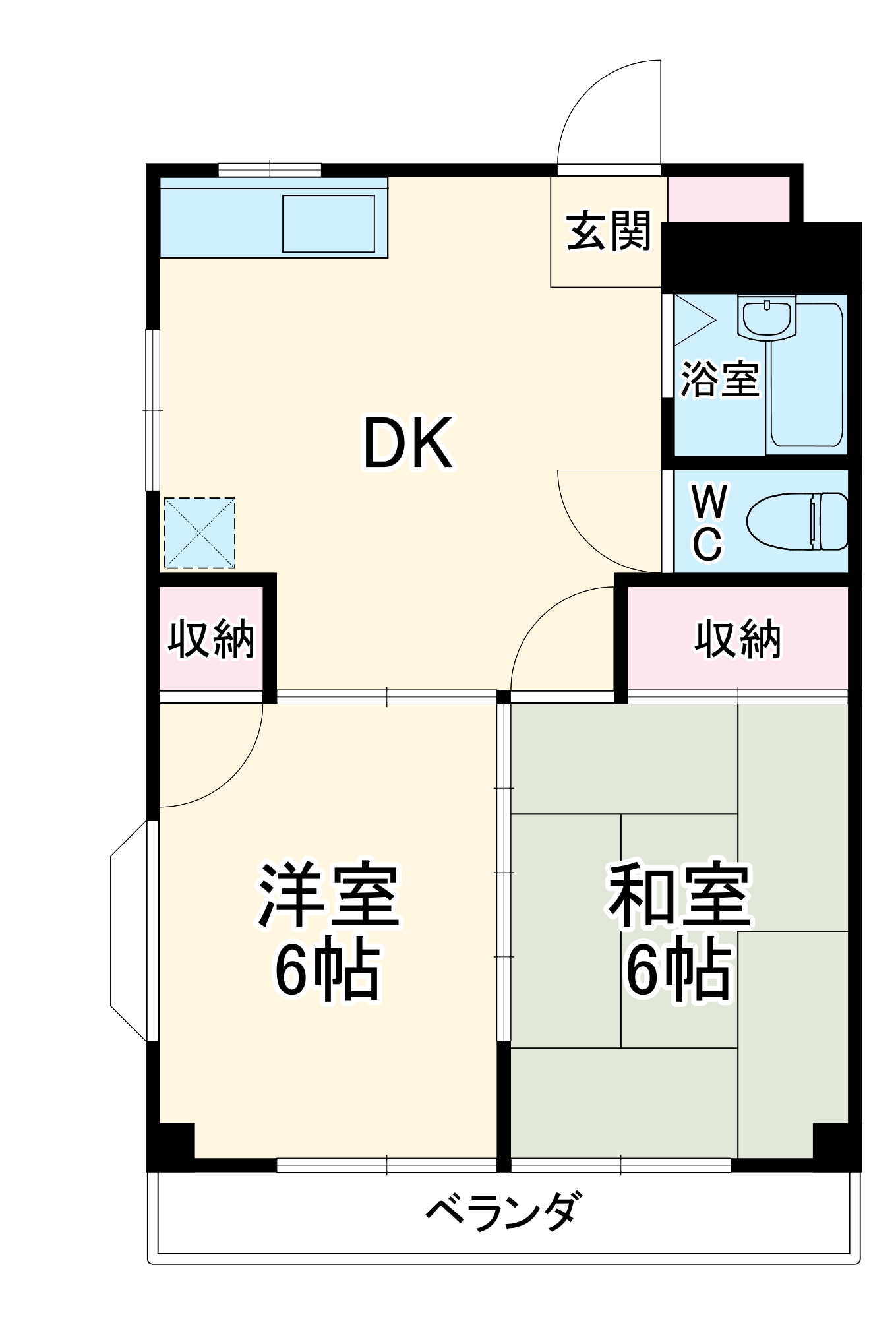 みずきコーポラスの間取り
