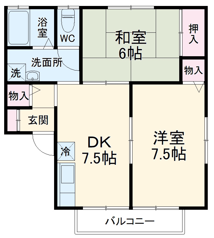 コーポカトレアの間取り