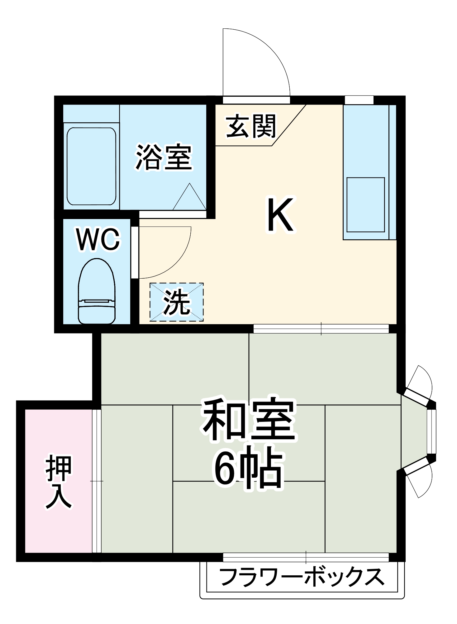 北湘南ハイムの間取り