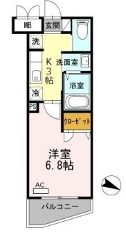 ミラージュ新子安の間取り