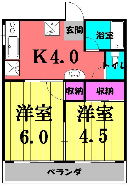 ダイワティアラ津田沼Ⅳの間取り