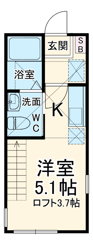 ハーミットクラブハウス霞ヶ丘の間取り