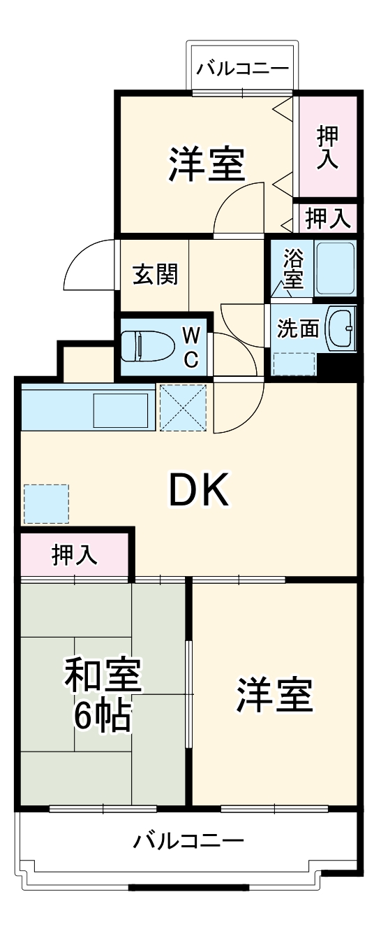 プランタンハイツの間取り