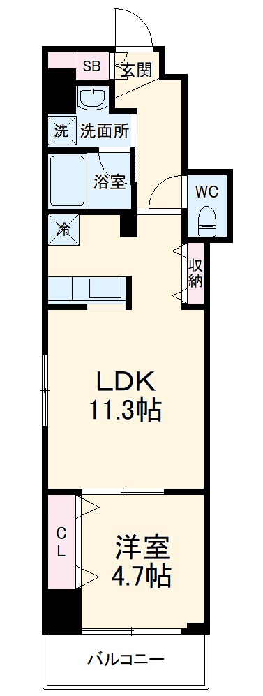 リブリ・SHARKYの間取り