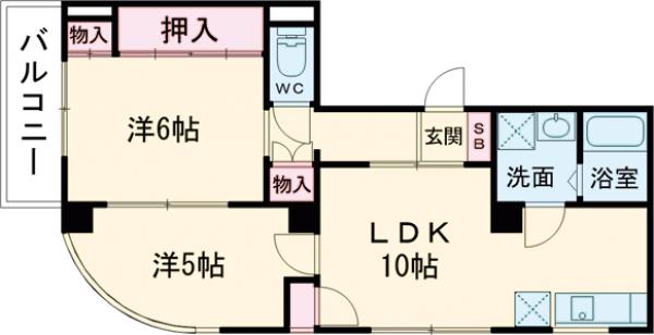 セシオン松江の間取り