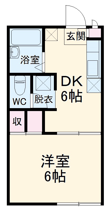 ルピナスA棟の間取り