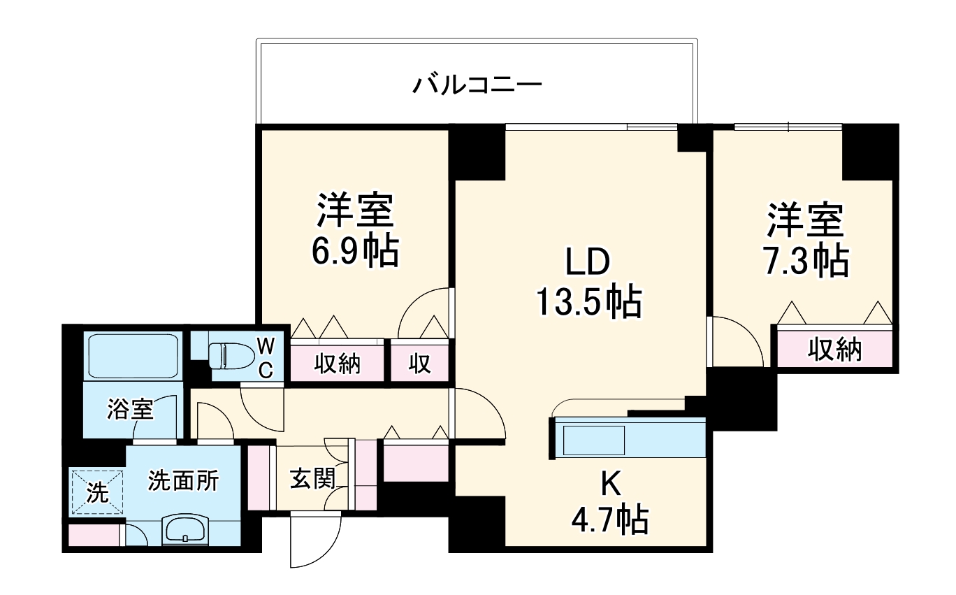 2/3 間取