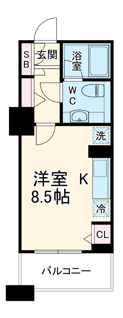 ドゥーエ横浜駅前の間取り