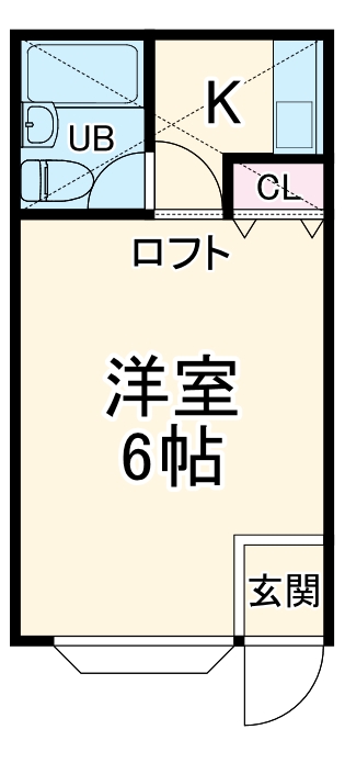 ローズアパートR59番館の間取り